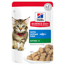 Акція!!!Hill's Kitten wish Ocean Fish 85g  з рибою пауч 3+1
