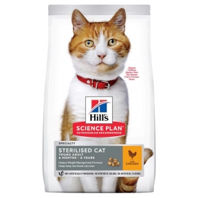 SP Hill's Young Adult Sterilised Cat with Chicken 15kg