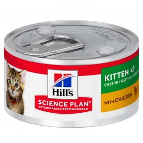  Hill's Feline Kitten Chicken 82g cans