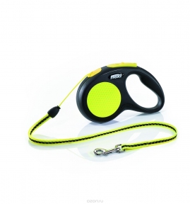Flexi New Neon 5m, трос, неон 12kg
