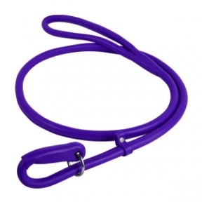 Collar WAUDOG Glamour Повідець-зашморг, шкіра, круглий 13/135, фіолетовий