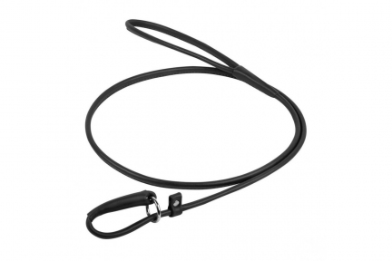 Collar WAUDOG Glamour Повідець-зашморг, шкіра, круглий 4/135, чорний