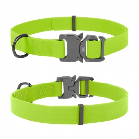 Collar WAUDOG Waterproof нашийник водостійкий, пряжка-фастекс, (ш - 20мм, дл - 25-50мм), салатовий