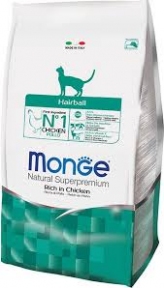 Monge Cat Hairball Сухий корм для виведення вовни у дорослих котів 400g