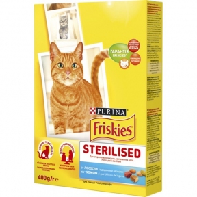  Friskies Sterilised з лососем та овочами 400g