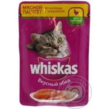 Whiskas 85g м'ясний паштет
