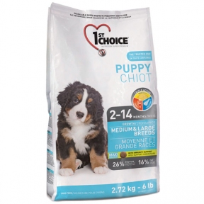 1st Choice Medium&Large Puppy Chicken корм для цуценят середніх та великих порід, з куркою 350g