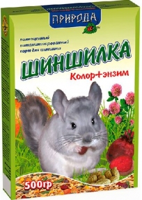Природа Корм для гризунів Шиншилка Колор + ензим 500г