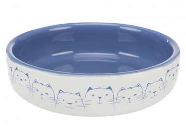 Trixie миска керамічна для коротконосих котів 0.3л/15см сіра