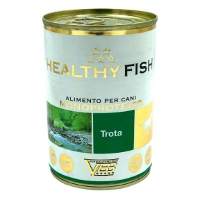 Healthy Fish, монопротеїновий вологий корм для собак, паштет із фореллю, 400г