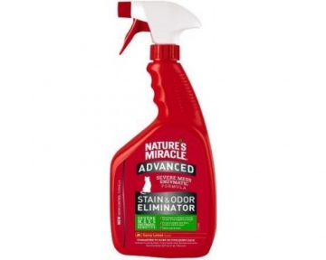 Natures Miracle Stain & Odor Eliminator 496 ml Спрей для усунення плям і запахів 3в1 для котів