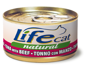 LifeCat Тунець з яловичиною 70g
