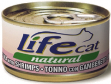 LifeCat Тунець з креветками70g