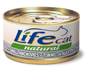 LifeCat Тунець з анчоусами 70g