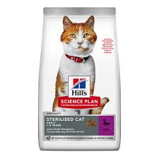 Hill's Young Adult Sterilsed Cat Duck 3kg