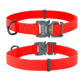 Collar WAUDOG Waterproof нашийник водостійкий, пряжка-фастекс, (ш - 15мм, дл - 20-40мм), червоний