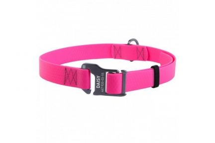 Collar WAUDOG Waterproof нашийник водостійкий, пряжка-гачок, (ш - 20мм, дл - 25-50мм), рожевий