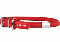Collar Glamour нашийник круглий з адресником XS (червоний) 25-33см