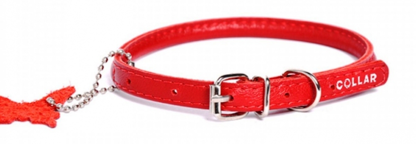 Collar Glamour нашийник круглий XS 17-20см червоний