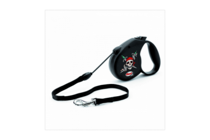 Flexi Rock Star Pirates Forever 5m трос, чорний 20kg