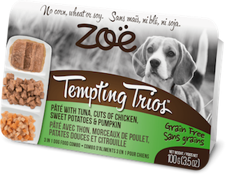 ZOE Tempting Trios д/собак тунець-курка 100г