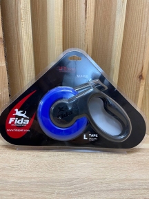 Fida Повідець-рулетка Mars 13A-5M Tape, L, 50кг/5м, синій