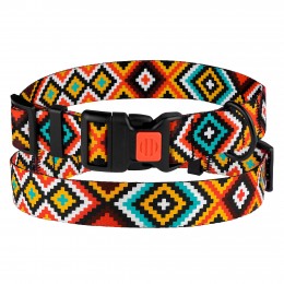 Bronzedog Нашийник для собак Tribal гуцульський орнамент 30-40см/20мм