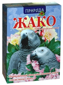 Природа Корм для великих папуг Жако 1кг