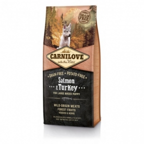 Carnilove Salmon&Turkey Large Breed Puppy сухий корм для цуценят великих порід 12kg