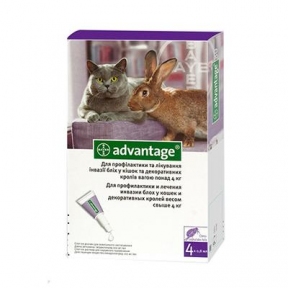 Advantage кішка більше 4 кг 0,4 мл (4 шт)