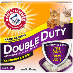 Arm&Hammer Double Duty, наповнювач, що комкується, подвійна сила з ароматом, 6,35кг.