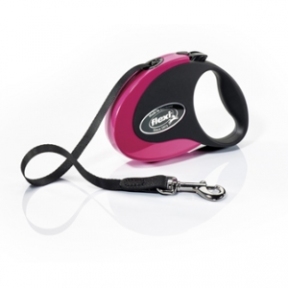 Flexi Collection Tape M 5m, стрічка, чорно-рожева, 25кг