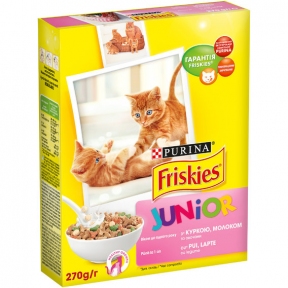 Friskies Junior(Фріскіс Юніор).Для кошенят.Сух/кот 300г