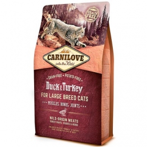 Carnilove Duck&Turkey Large Breed корм для кішок великих порід 2kg