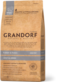 Grandorf Rabbit&Potato All Breeds, кролик для дорослих собак 1kg