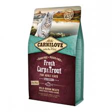 Carnilove Carp&Trout for sterilised cat беззерновий сухий корм із карпом та фореллю, 2kg