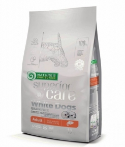 Nature's Protection Dog Salmon Adult Small Повноцінний корм д/білих собак 1.5kg