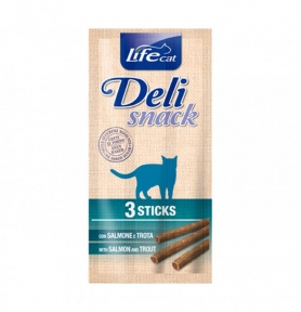 LifeCat Deli snack лосось із фореллю 15g(3*5g)