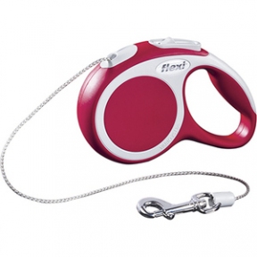 Flexi Vario 3m, трос, червоний 8kg