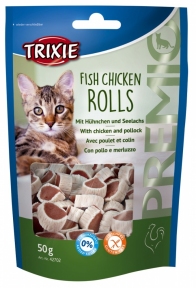 Trixie Ласощі PREMIO Fish Chicken Rolls 50г
