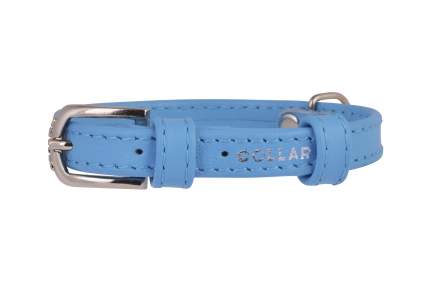 Collar Glamour нашийник без прикрас XS 9мм 19-25см блакитний