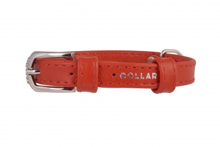 Collar Glamour нашийник без прикрас XS 9мм 19-25см червоний