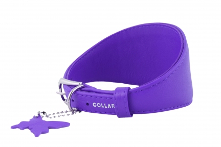  Collar Glamour нашийник для хортів фіолетовий 15мм 26-32см