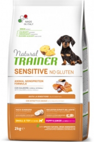Natural Trainer Puppy Small Dog Sensitive Gluten wirh salmone, сухий корм з лососем, 2кг