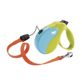  Ferplast Amigo Рулетка blue-acid green 3m max 12kg трос