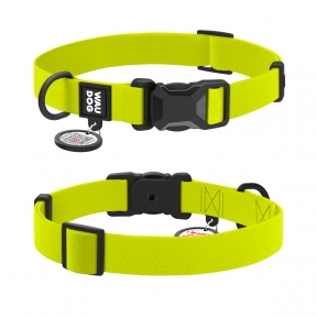  Collar WAUDOG нашийник Magnet водостійкий L ш-25мм дов-34-49 см лимонний