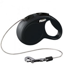  Flexi NEW Classic 3m, трос, чорний 8kg