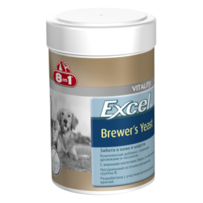 8in1 Excel Brewer's Yeast Пивні дріжджі, для котів та собак 260 шт
