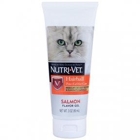 Nutri-Vet Hairball Salmon flavor вітамінна добавка для кішок, гель, 89 мл