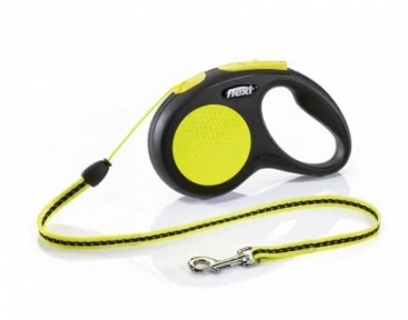 Flexi Neon 3m, трос, неон 5/15kg (S)